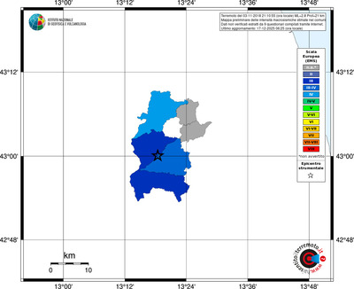 Mappa EMS - territori comuni