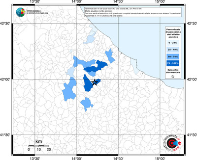 Mappa territorio comunale con almeno 3 questionari