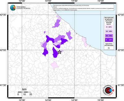 Mappa territorio comunale con almeno 3 questionari