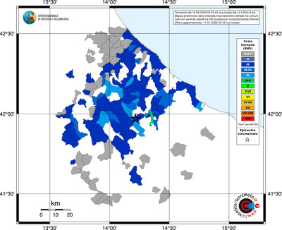 Mappa EMS - territori comuni