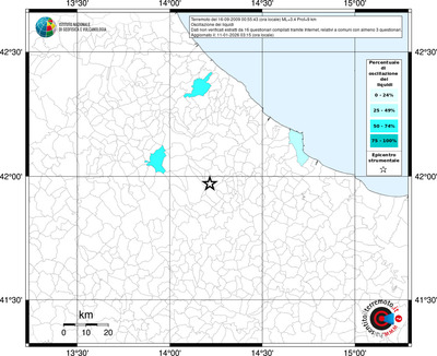 Mappa territorio comunale con almeno 3 questionari