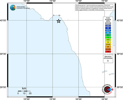 Mappa EMS - territori località