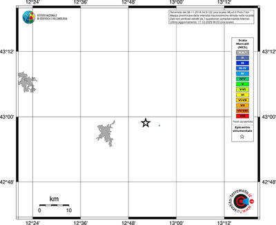 Mappa MCS - territori località
