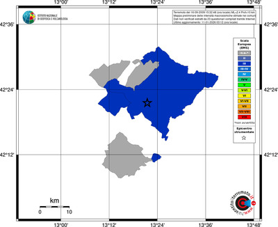 Mappa EMS - territori comuni