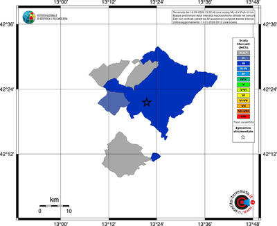 Mappa MCS - territori comuni