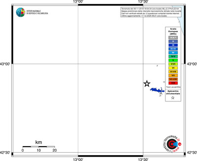 Mappa EMS - territori località