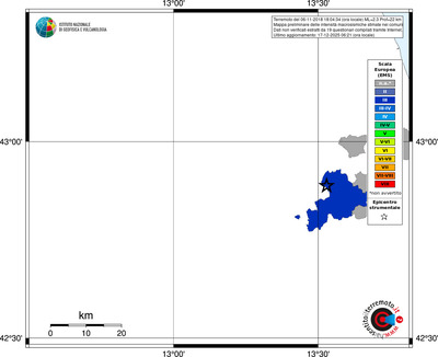 Mappa EMS - territori comuni