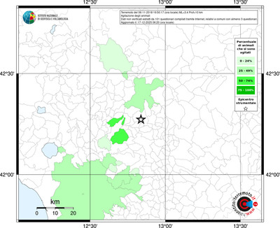 Mappa territorio comunale con almeno 3 questionari