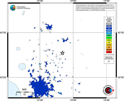 Mappa EMS - territori località