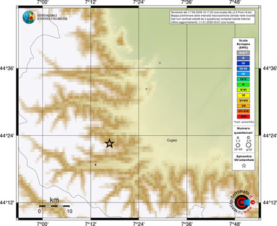 Mappa EMS - località
