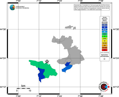 Mappa MCS - territori comuni