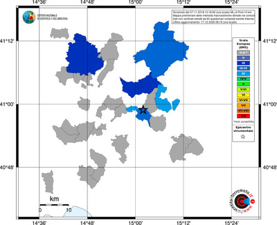 Mappa EMS - territori comuni