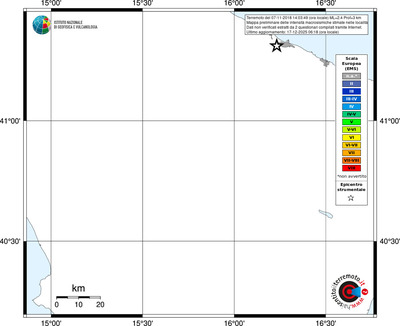 Mappa EMS - territori località