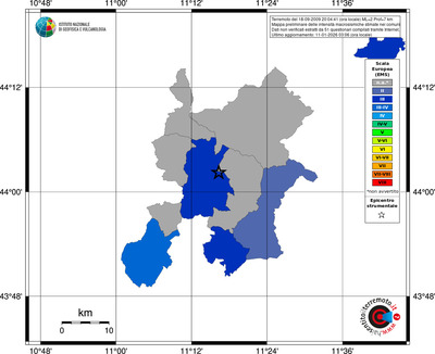 Mappa EMS - territori comuni