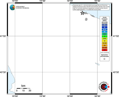 Mappa EMS - territori località