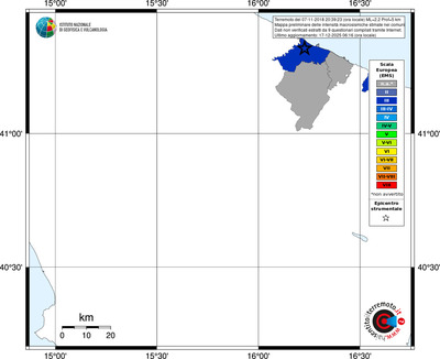 Mappa EMS - territori comuni