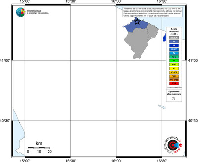 Mappa MCS - territori comuni
