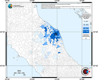 Mappa territorio comunale con almeno 3 questionari