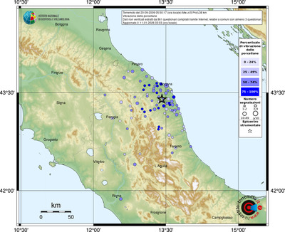 Mappa comuni con almeno 3 questionari