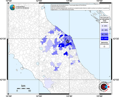 Mappa territorio comunale con almeno 3 questionari
