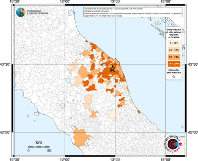Mappa territorio comunale con almeno 3 questionari