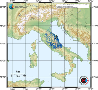 Area di invio delle email agli iscritti
