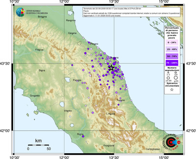 Mappa comuni con almeno 3 questionari