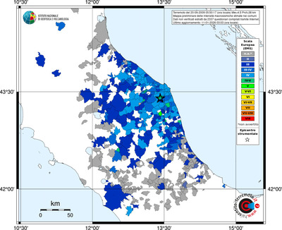 Mappa EMS - territori comuni