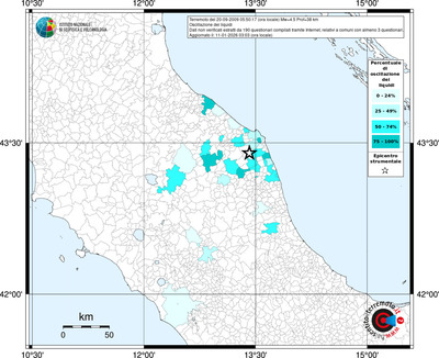 Mappa territorio comunale con almeno 3 questionari