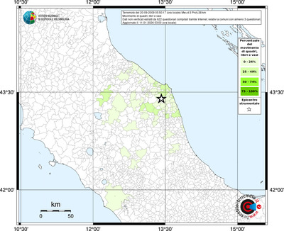 Mappa territorio comunale con almeno 3 questionari