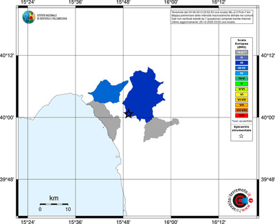 Mappa EMS - territori comuni