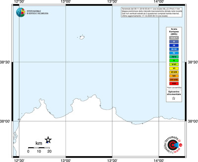 Mappa EMS - territori località