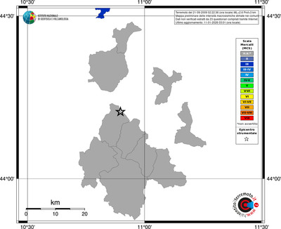 Mappa MCS - territori comuni