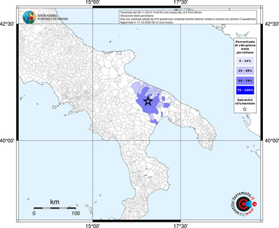 Mappa territorio comunale con almeno 3 questionari