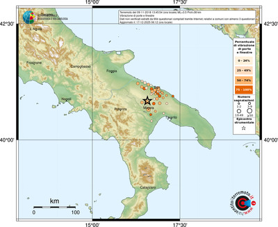 Mappa comuni con almeno 3 questionari