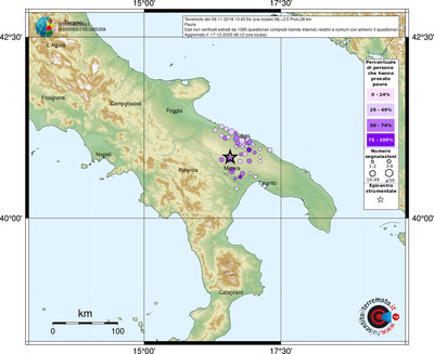 Mappa comuni con almeno 3 questionari