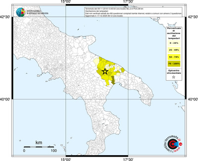 Mappa territorio comunale con almeno 3 questionari