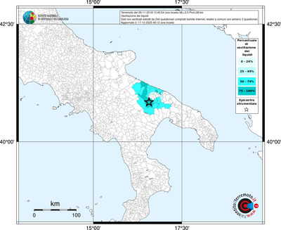 Mappa territorio comunale con almeno 3 questionari