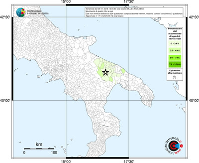 Mappa territorio comunale con almeno 3 questionari