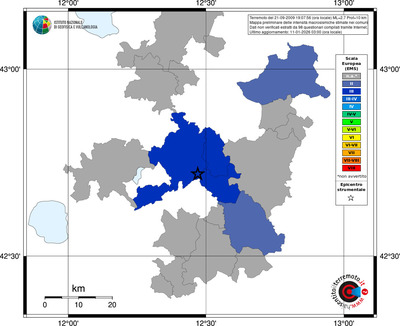 Mappa EMS - territori comuni