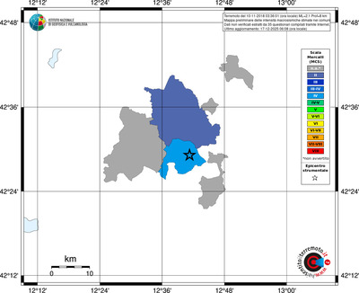 Mappa MCS - territori comuni