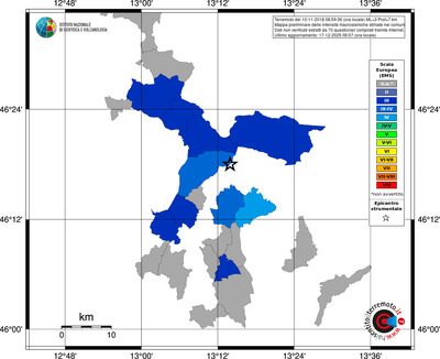 Mappa EMS - territori comuni