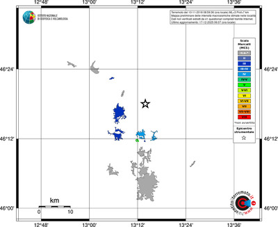 Mappa MCS - territori località