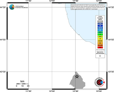 Mappa EMS - territori comuni