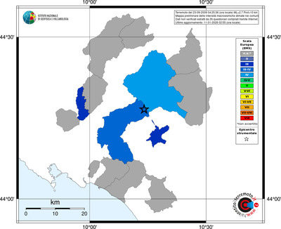 Mappa EMS - territori comuni