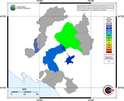 Mappa MCS - territori comuni