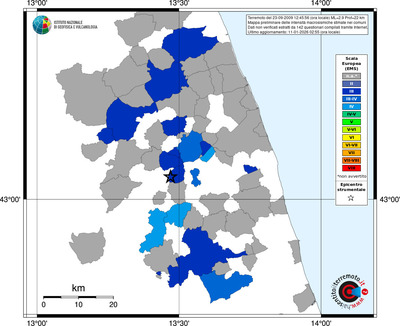 Mappa EMS - territori comuni