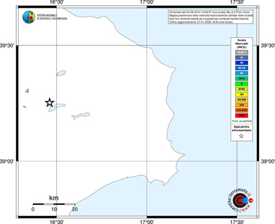 Mappa MCS - territori località