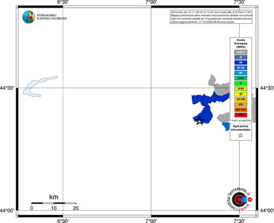 Mappa EMS - territori comuni
