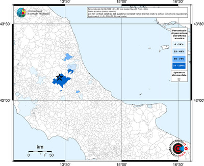 Mappa territorio comunale con almeno 3 questionari